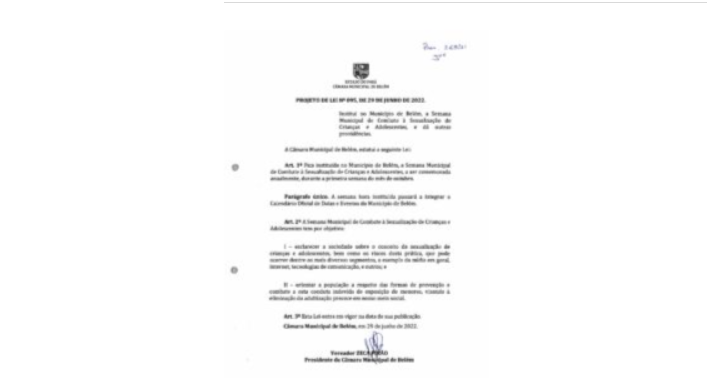 PROEJTO DE LEI